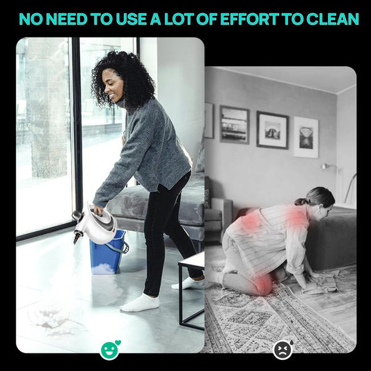 Redhut [2025] Pressurized Handheld Multi-Surface Natural Steam Cleaner with 12 pcs Accessories Powerful, Chemical-Free, Steamer for Home And Car, Cleaning Washing Machine, Air Conditioner, Kitchen, Summerclean Appliances Tool Household