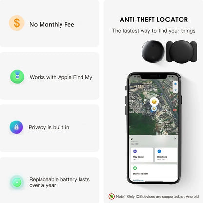 GPS Tracker for Vehicles - (Available for Android and iOS) Waterproof, Drop-Resistant,Real-Time Mini Tracker Device for Vehicles, No Monthly Fee Subscription No SIM Card Required